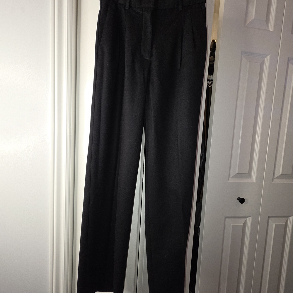 Wilfred Black Effortless Pants- Wool/Cashmere